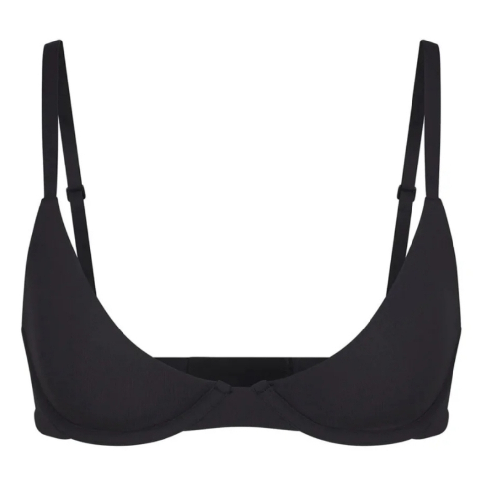 SKIMS 34DD NWT $54 FITS EVERYBODY PLUNGE BRA ONYX
